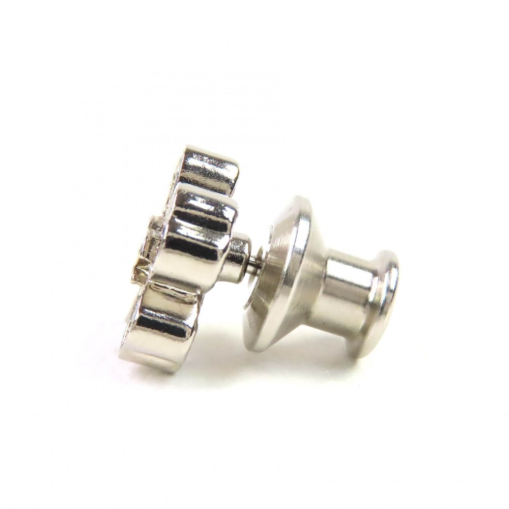 CHANEL Silver Logo Brooch - Picture 6 of 12